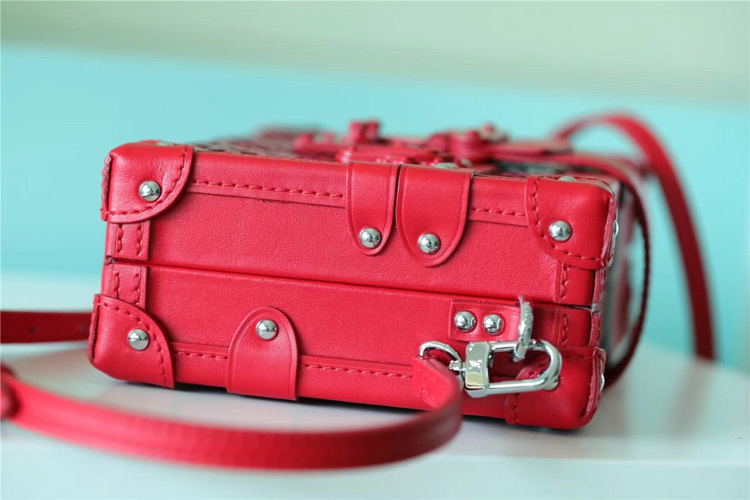 Top Quality Petite Malle For Women Women Monogram Red Crossbody Bag