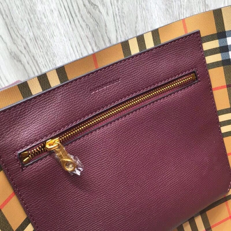 Top Quality Embossed Crest Tote Purple For Small Tote Bag