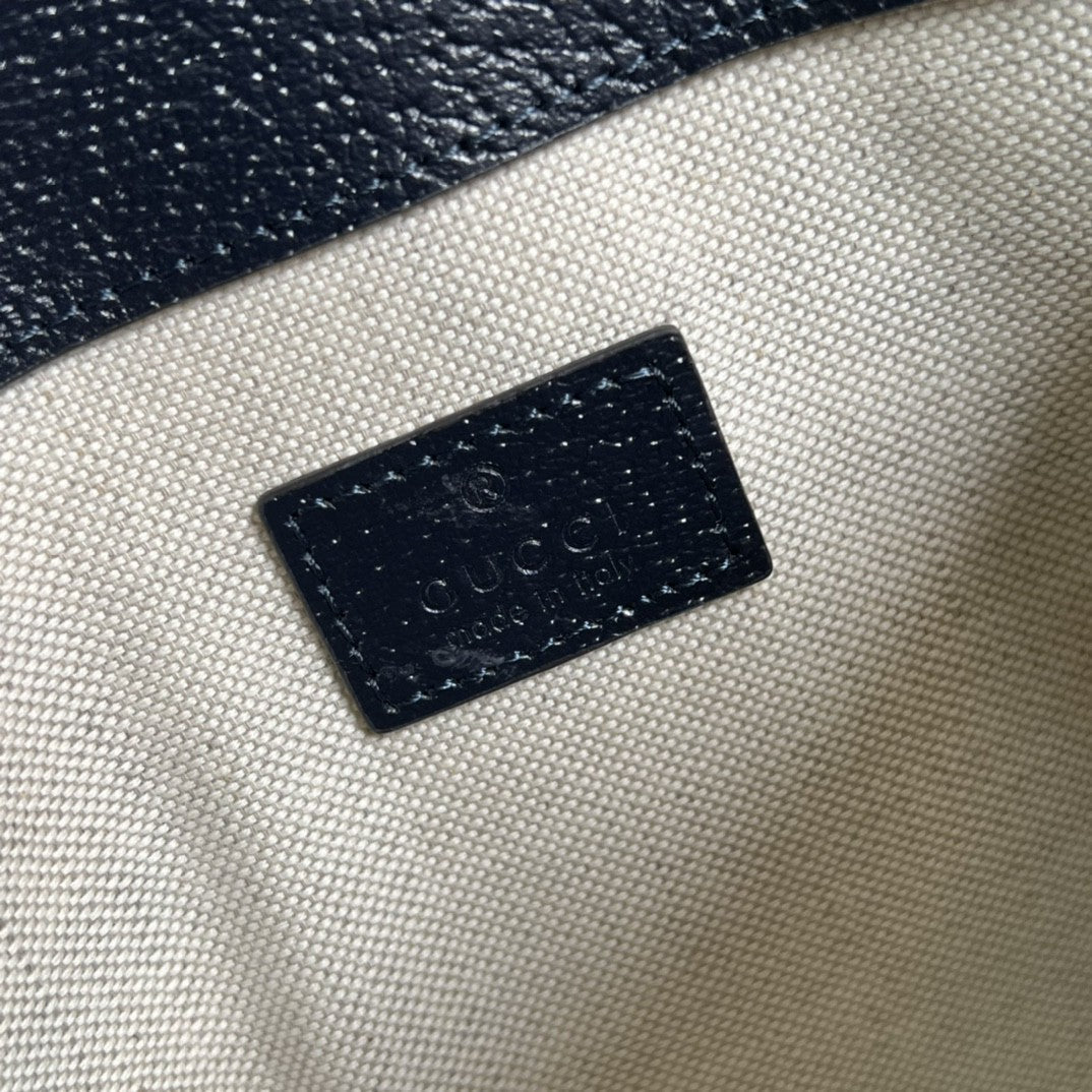 gg Ophidia Belt gg Supreme Canvas Beige Blue Accessory