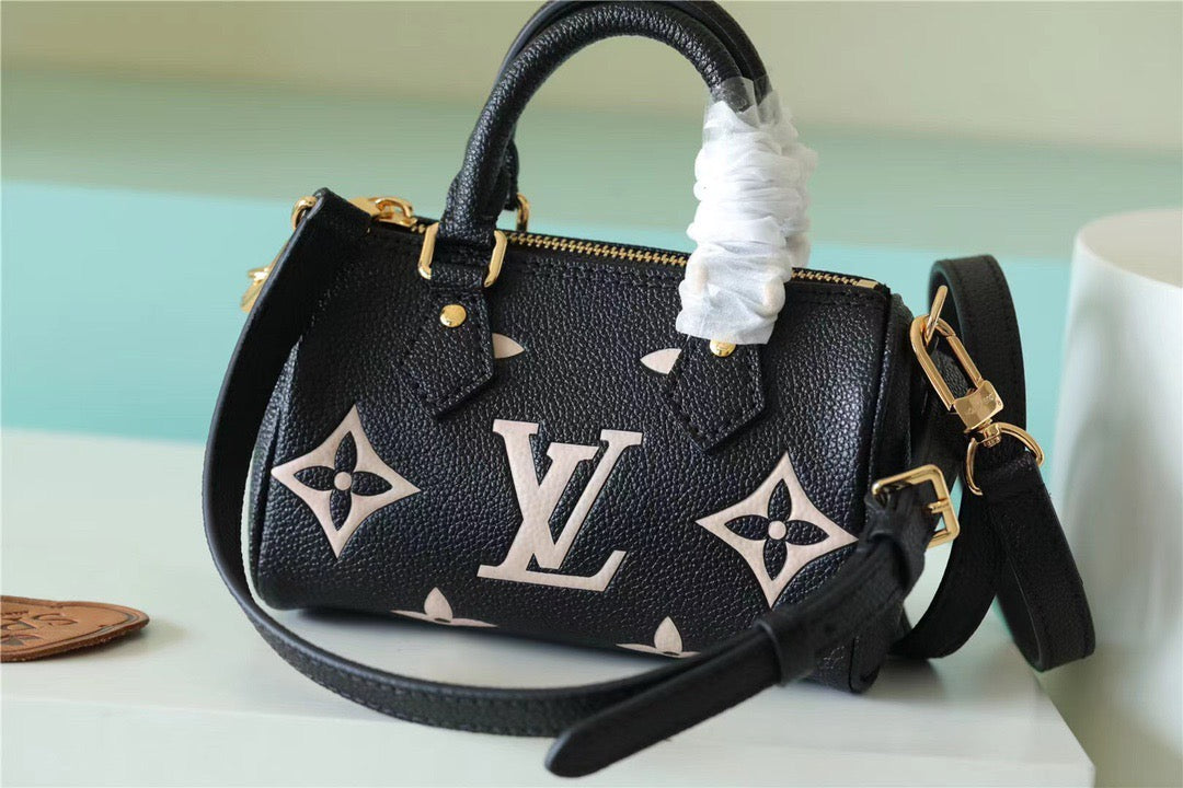 Top Quality Nano Speedy Empreinte Arizona Creme Monogram Beige Crossbody Bag