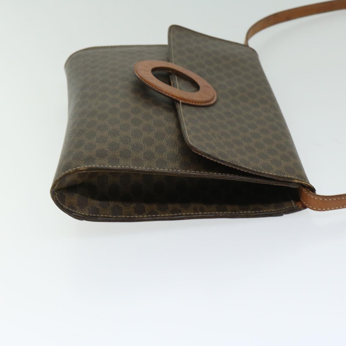 Luxury Macadam Circle Shoulder Bag Pvc Fm Leather Canvas