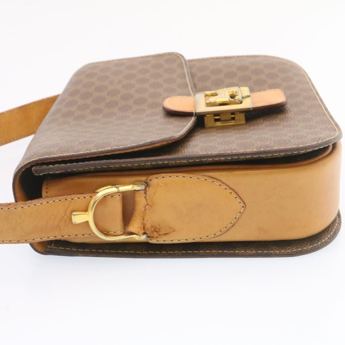 Luxury Horse Carriage Macadam Shoulder Bag Fm Canvas Brown