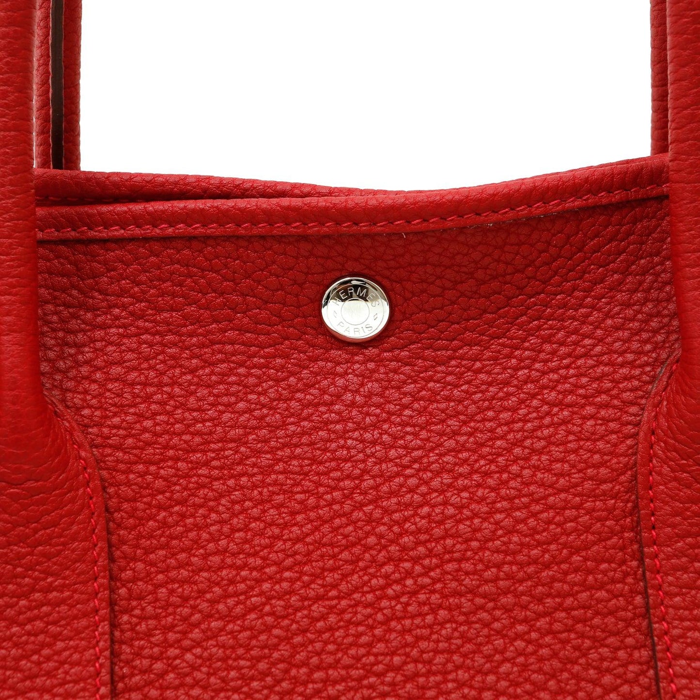 Hermes Luxury Garden Party Negonda Bag Leather Red Travel Bag