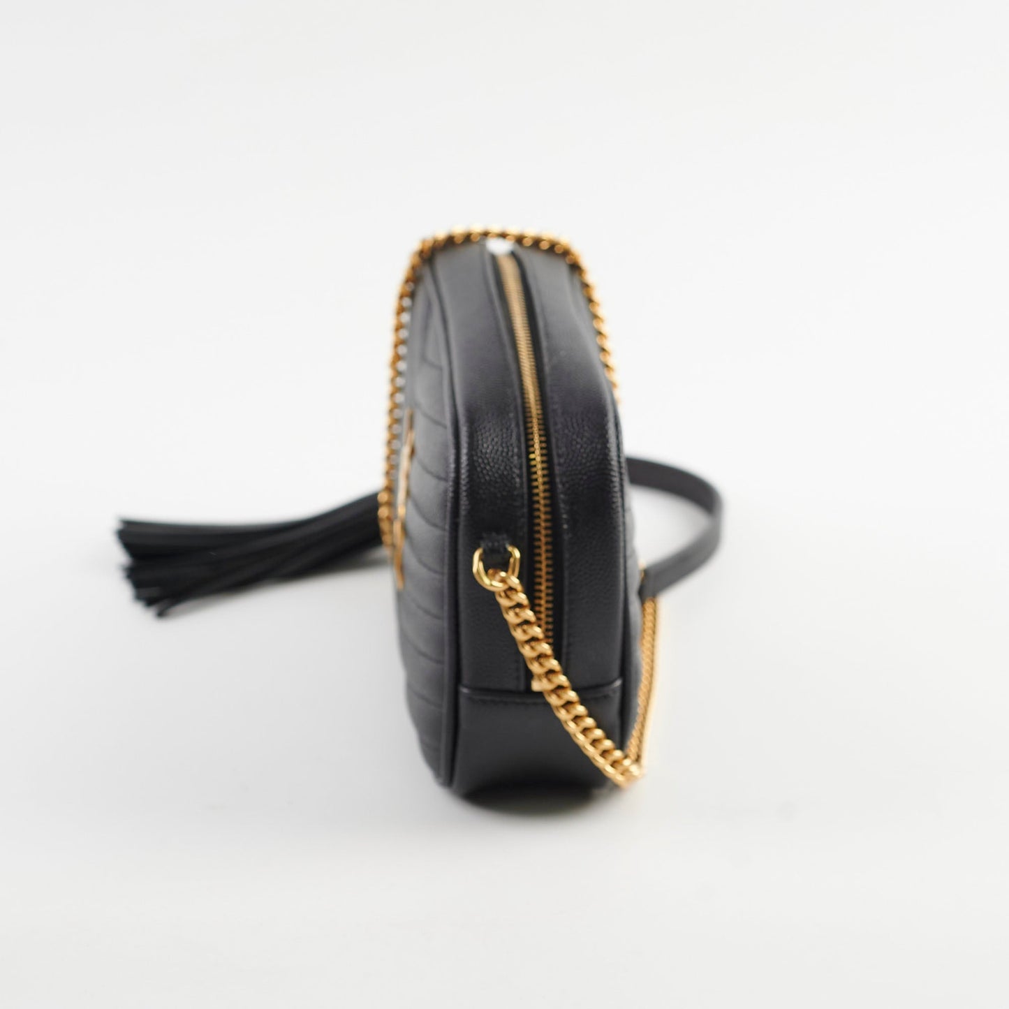 YSL Saint Laurent Lou Camera Crossbody Bag Black Mini