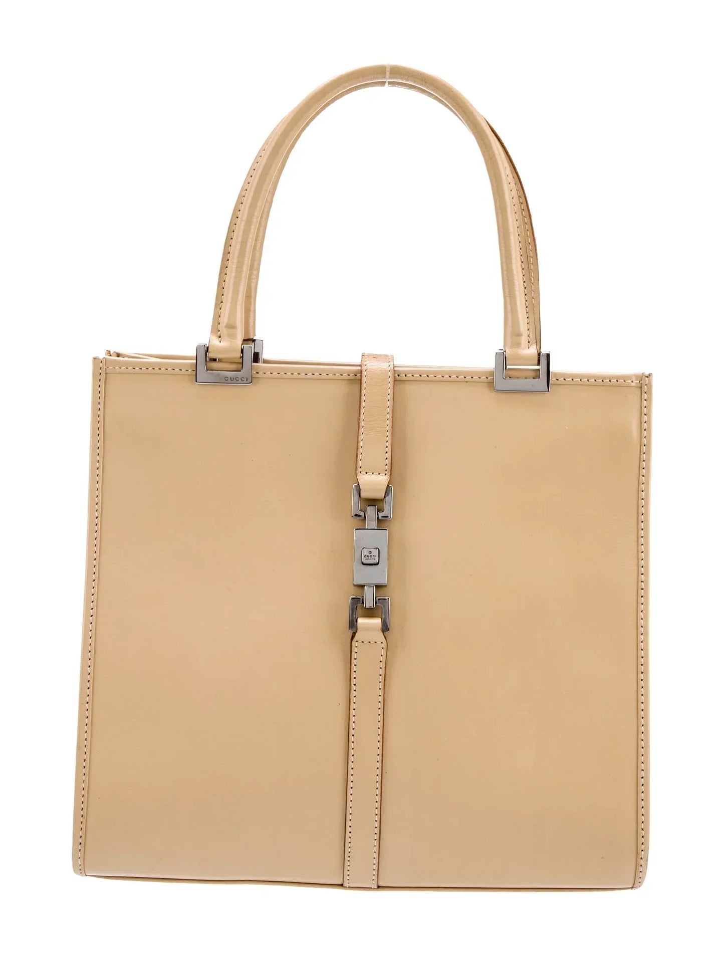 Gucci PISTON LOCK JACKIE Calfskin Tote Bag