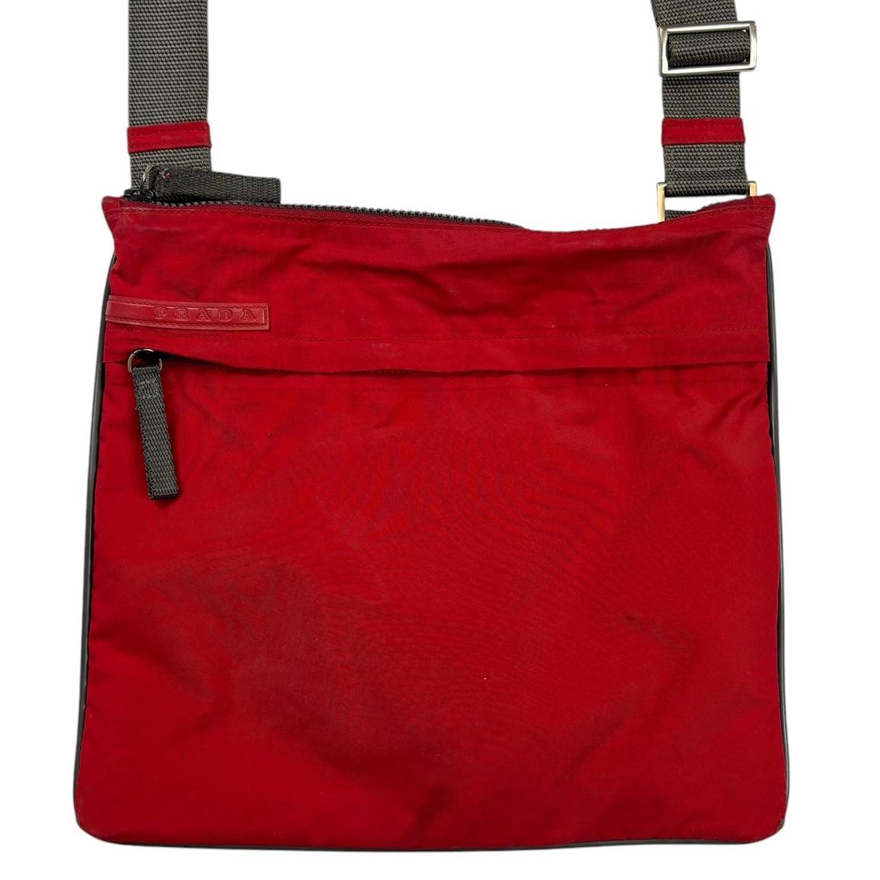 Prada Crossbody Bag sport crossbody side bag Red