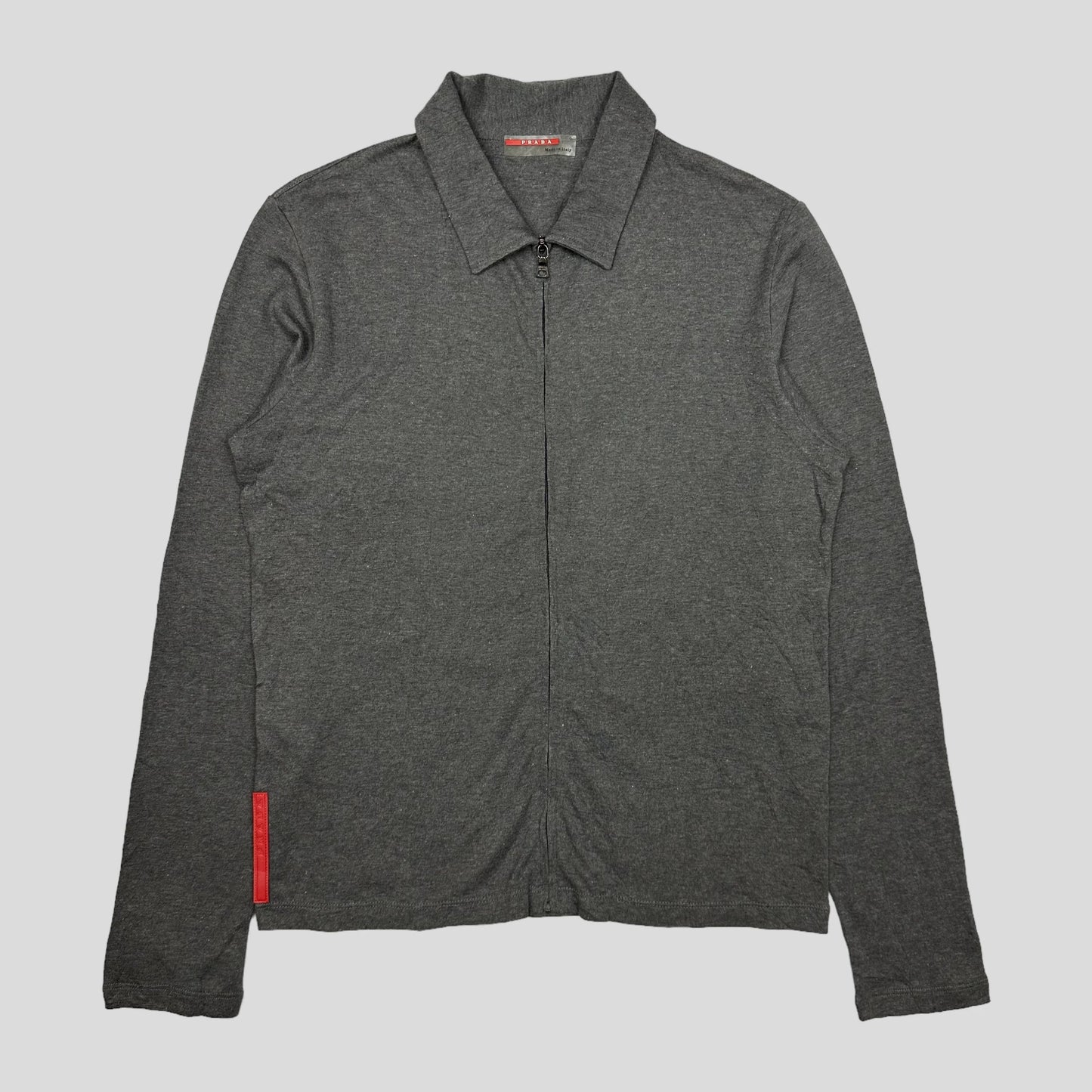 Prada Handbag Sport Grey Shirt - 8 Gray Zip