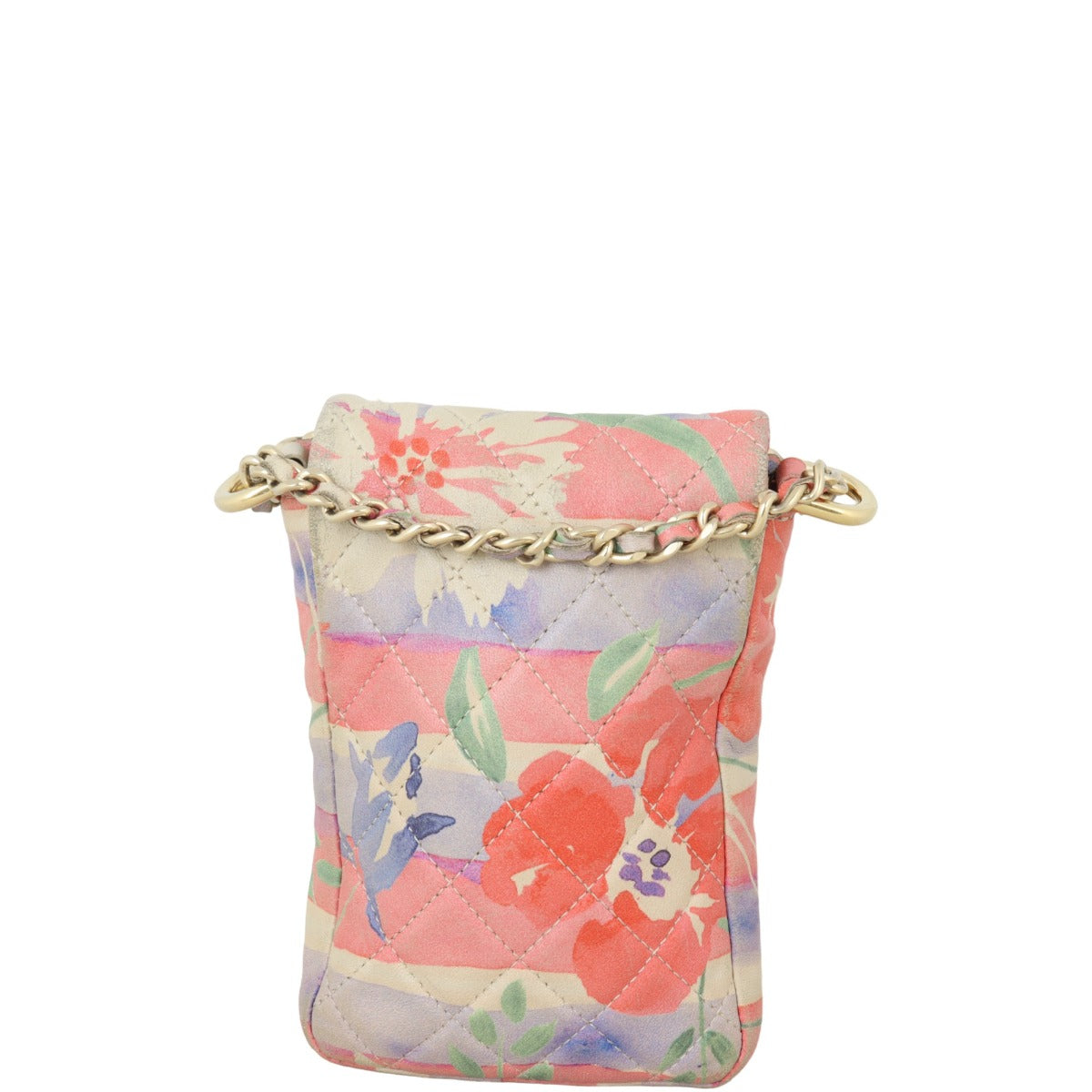 Chanel Phone Holder Watercolour Floral Handbag