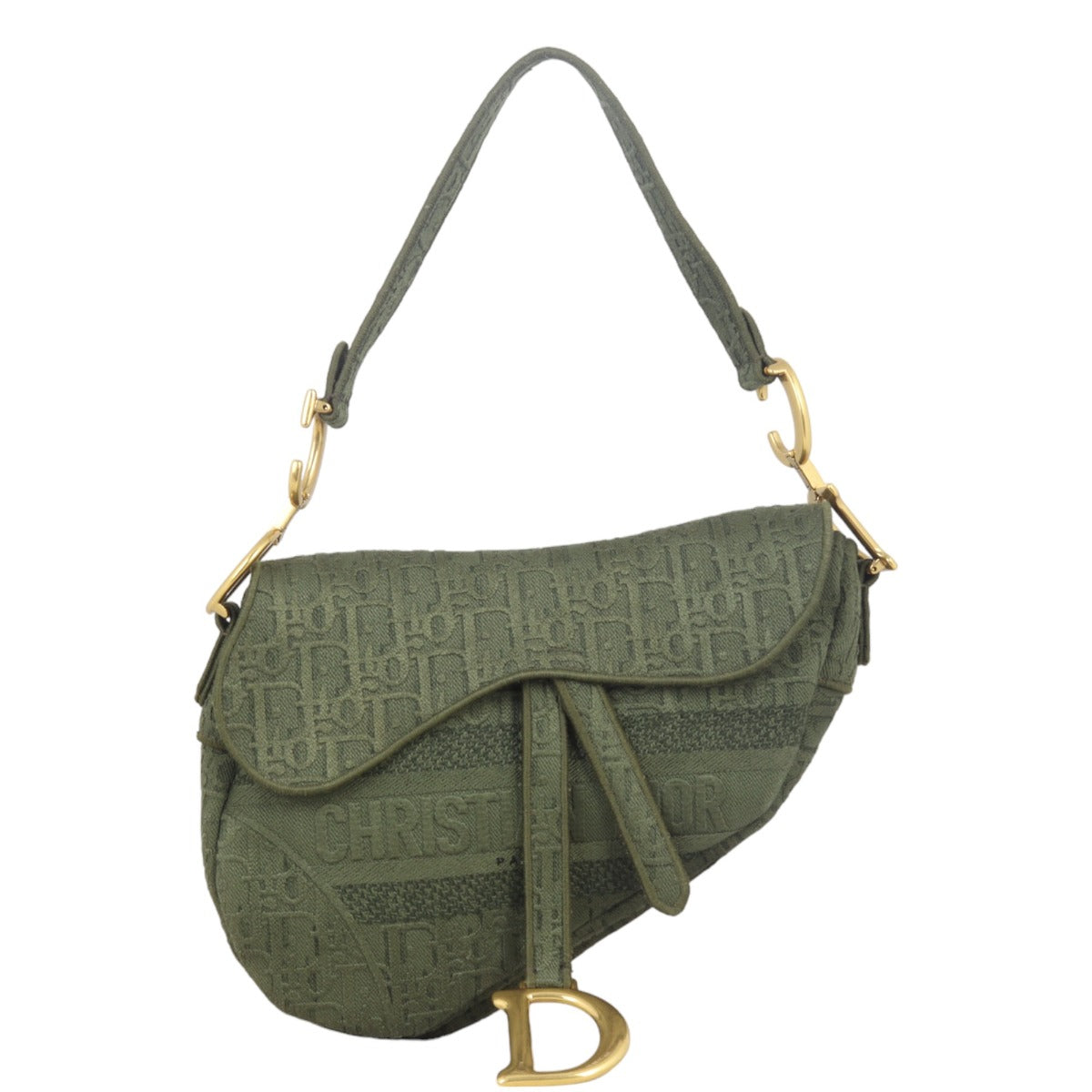 Dior Handbag Saddle Bag Oblique Embroidery 2 Canvas
