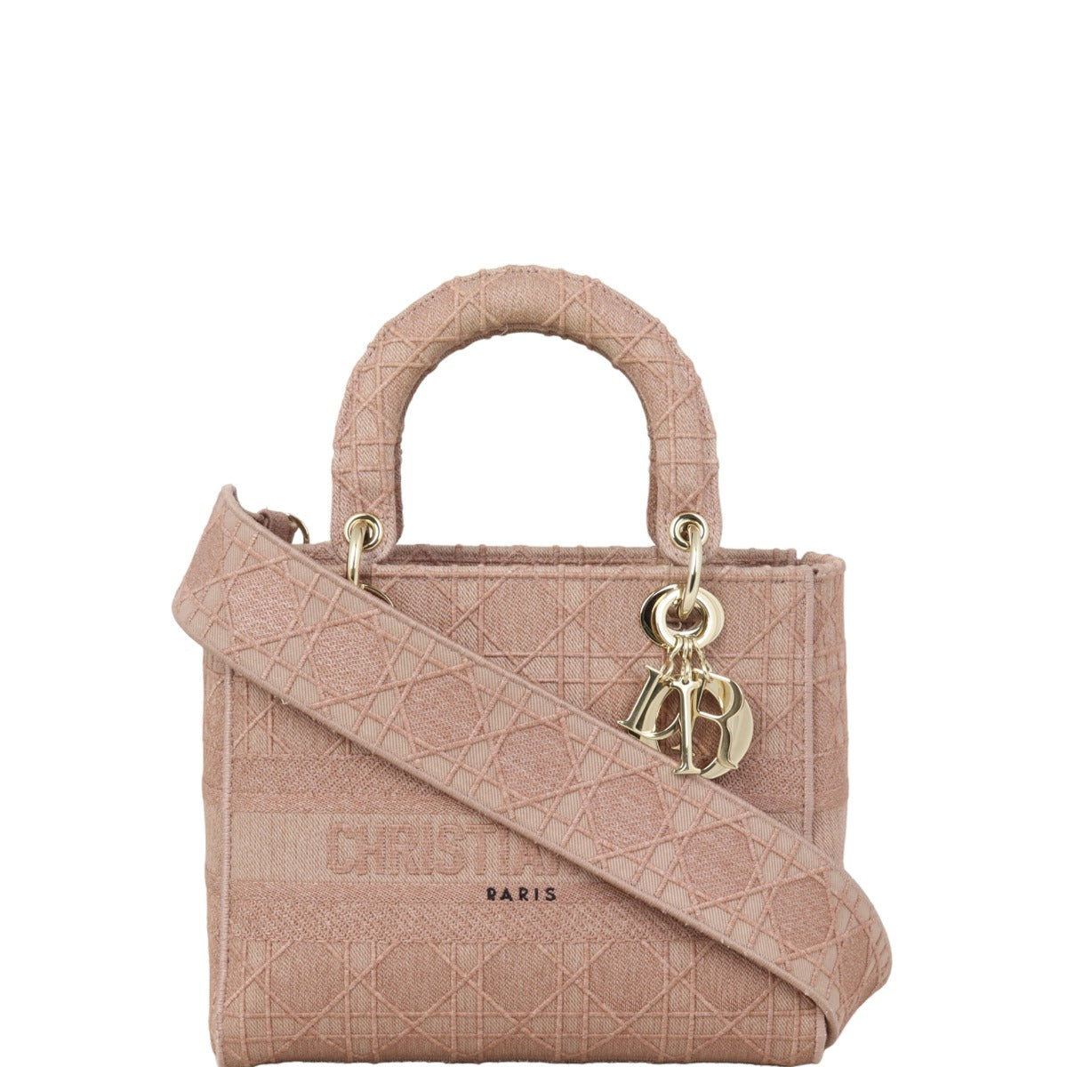 Dior Handbag Lady D-Lite 4 Canvas Medium