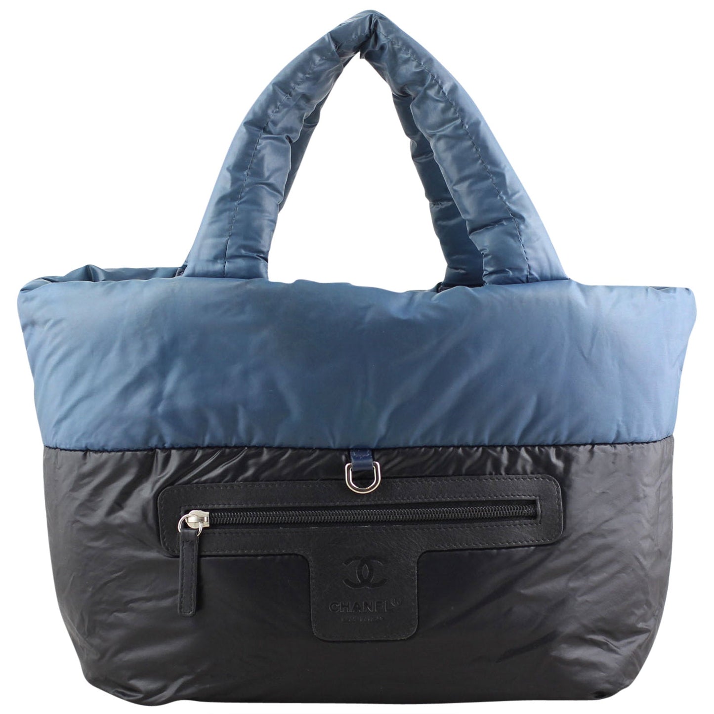 Chanel Coco Cocoon Reversible Tote Navy Blue Tote Bag