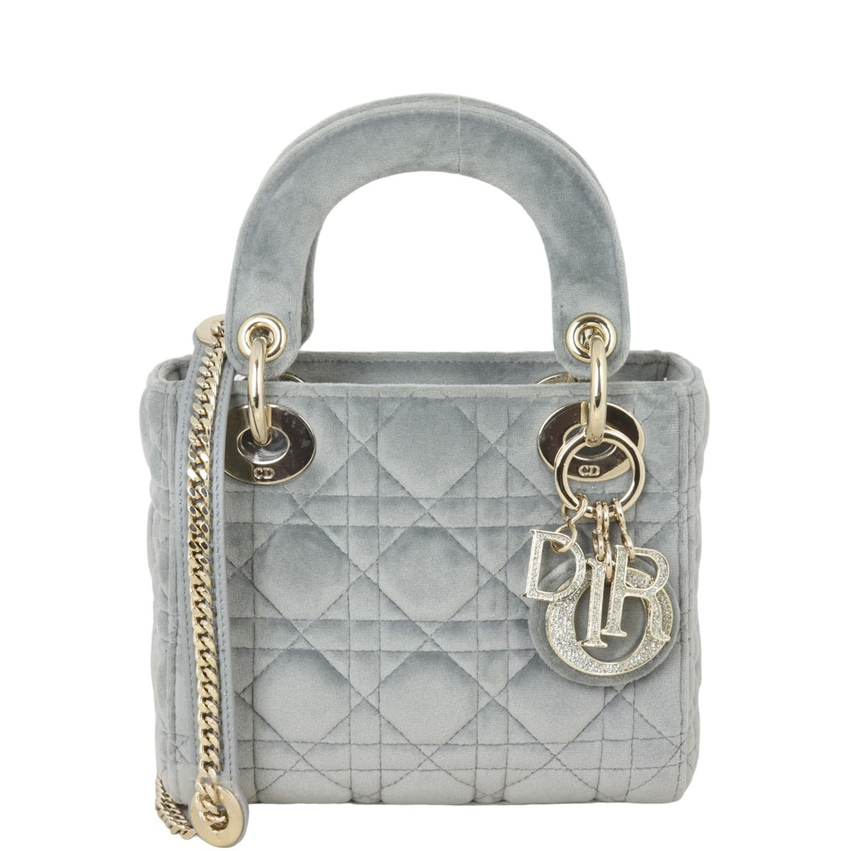 Dior Crossbody Bag Lady Velvet 2 Mini Small Shoulder Bag