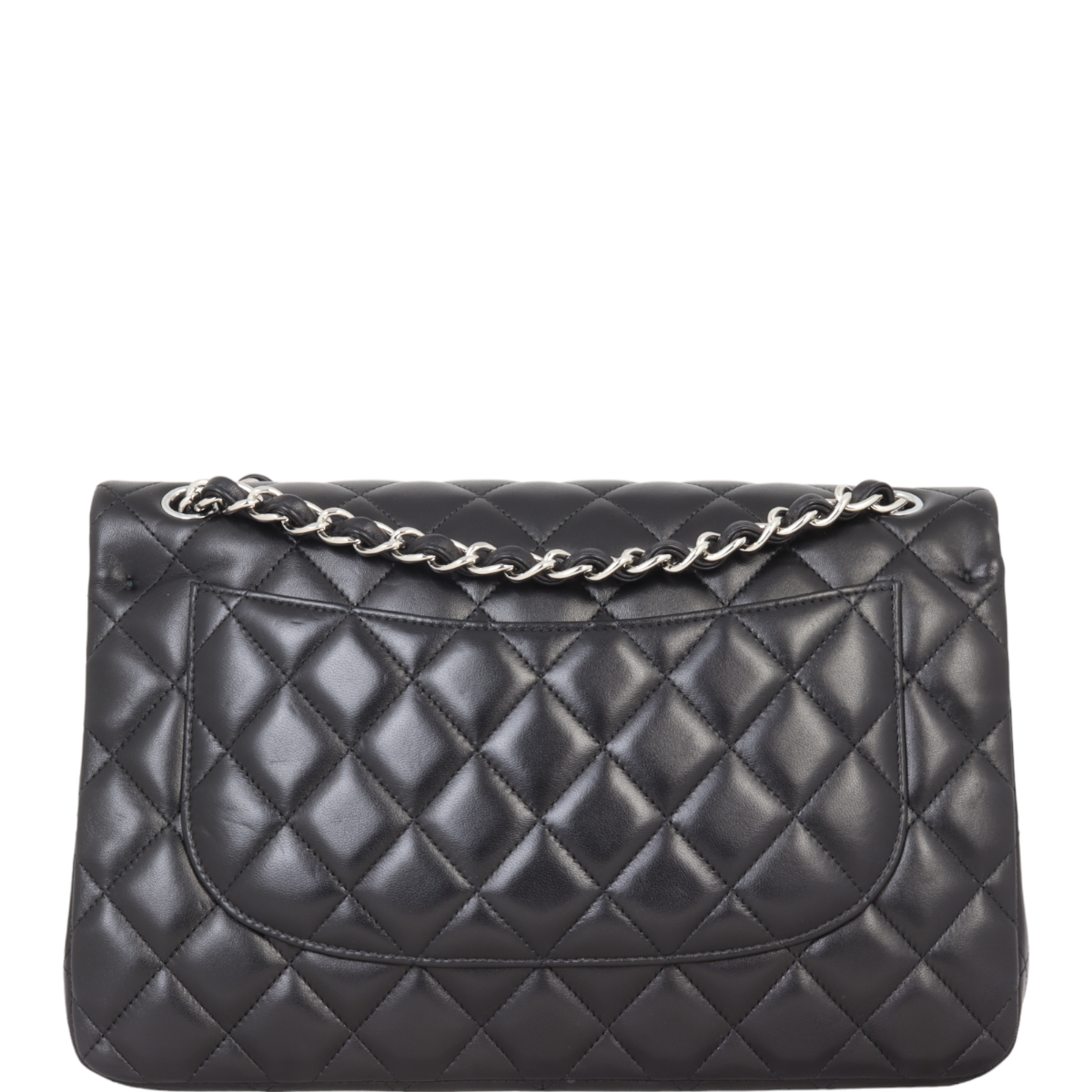 Chanel Classic Double Jumbo Lambskin SHW Handbag Flap