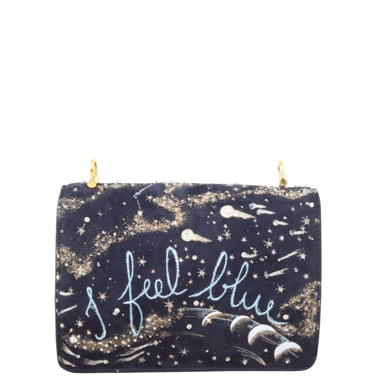 Dior CEst I Feel Bag Blue Flap Travel Bag