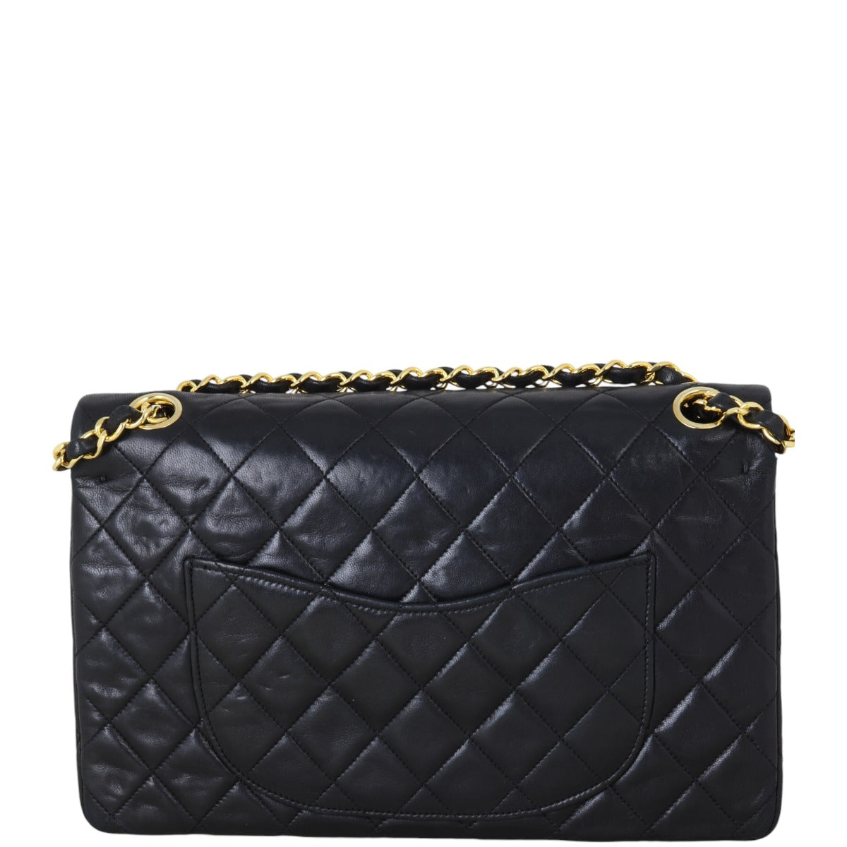 Chanel Classic Double Flap Handbag Quilted Black Shoulder Bag Medium 07112024