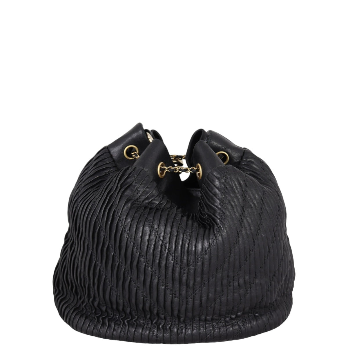 Chanel Coco Pleats Bag Medium Bucket Bucket Bag