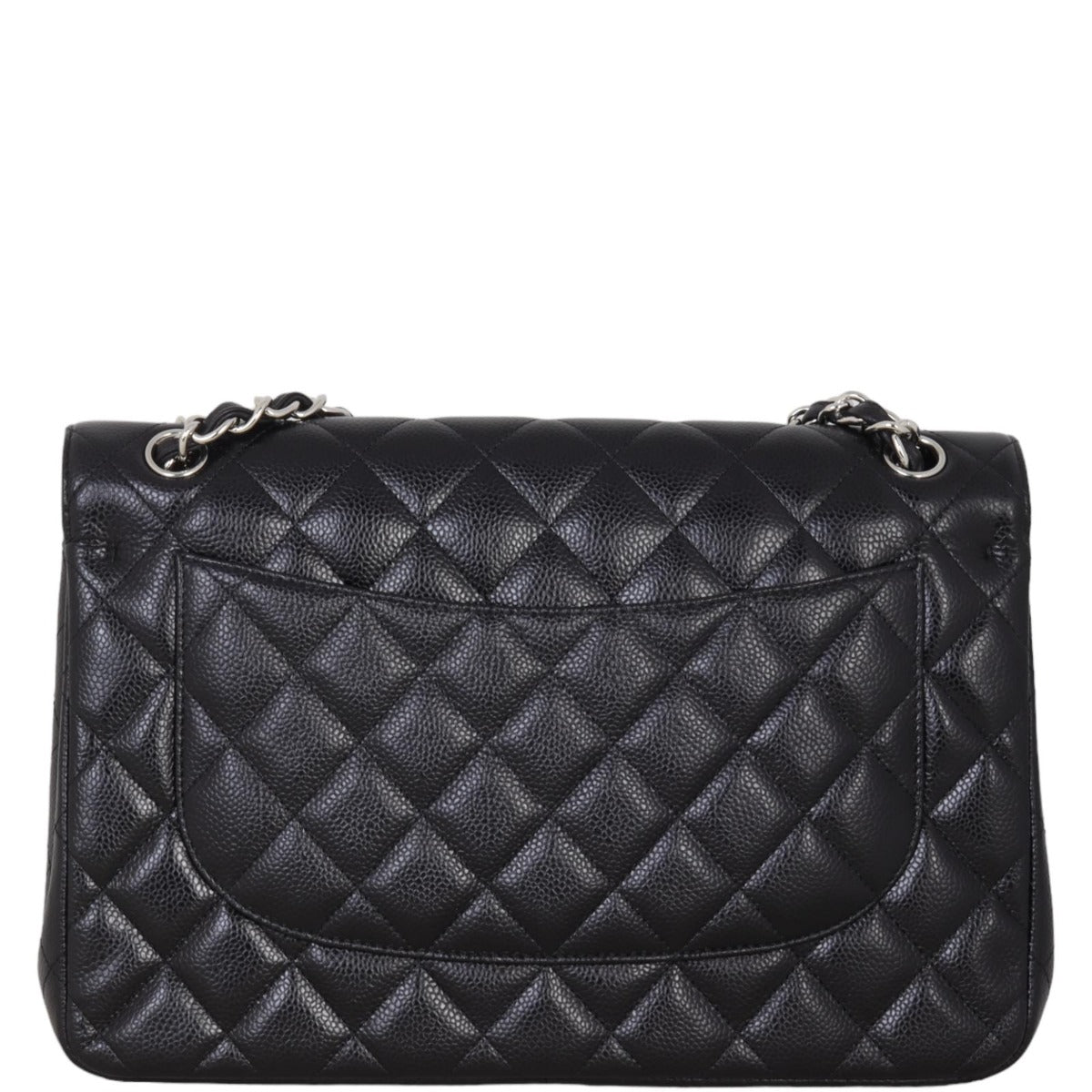 Chanel Classic Double Jumbo Handbag Black Flap Flap Jumbo28062024