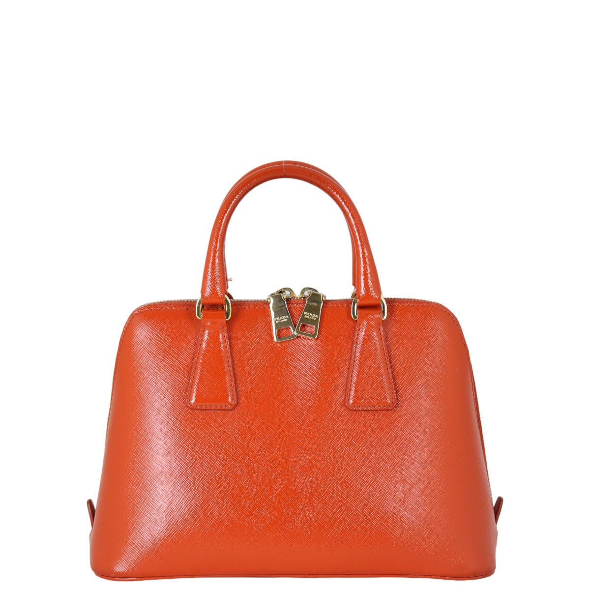 Prada Saffiano Vernice Lux Promenade Handbag Mini Travel Bag