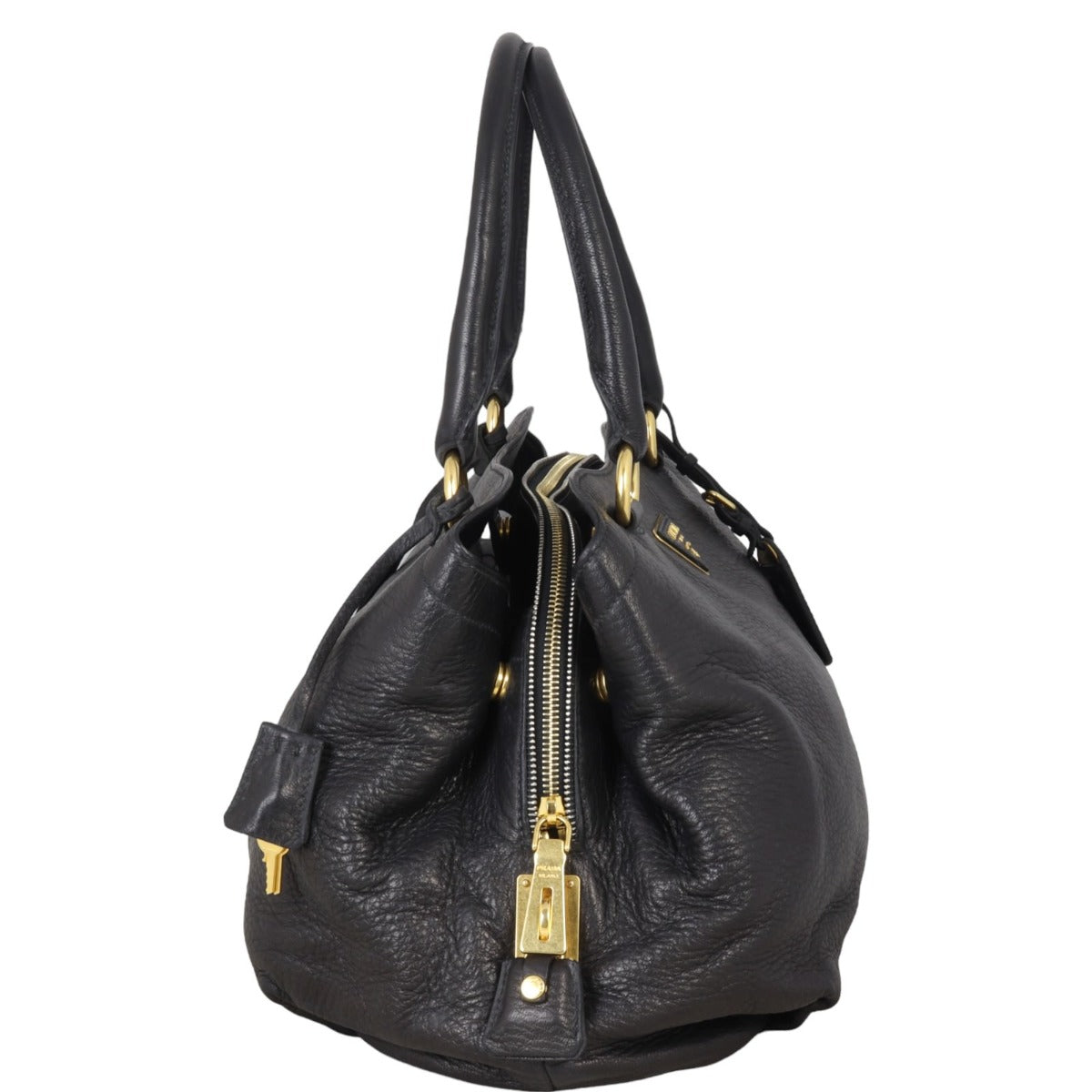 Prada Vitello Cervo Shopping Tote Handbag Tote Bag