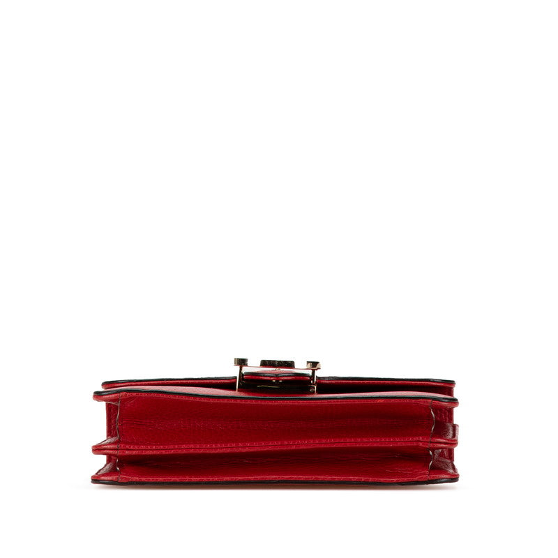 Gucci Interlocking Shoulder Bag Leather Bag 10