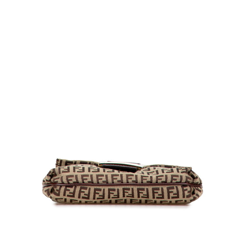 Fendi Zucchino Shoulder Bag Leather Canvas Shoulder Bag 9