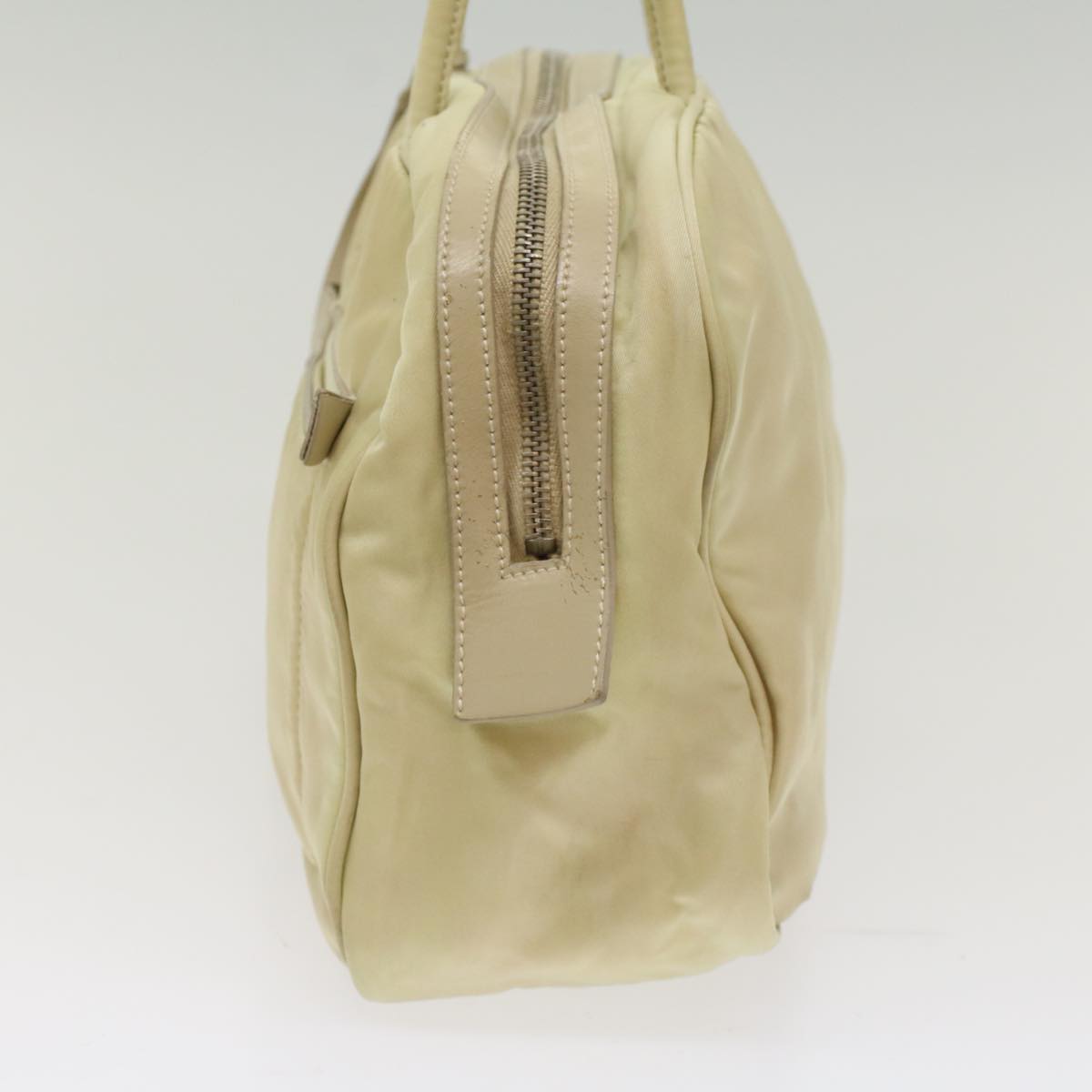Prada Hand Bag Nylon White Travel Bag