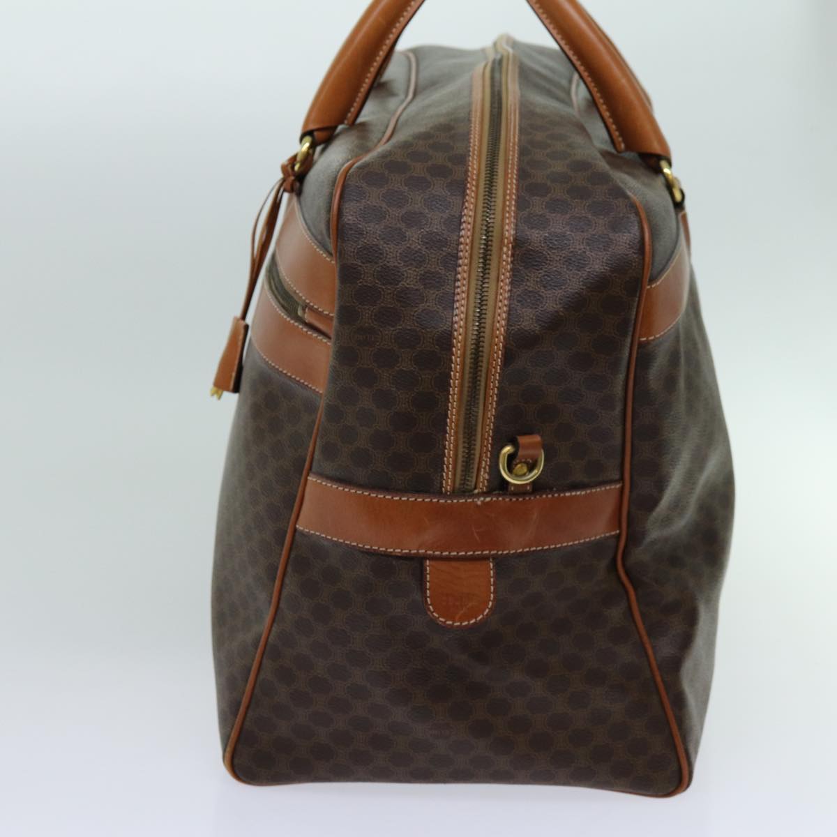 Luxury Macadam Boston Bag Pvc Way Ki Canvas Brown Travel Bag