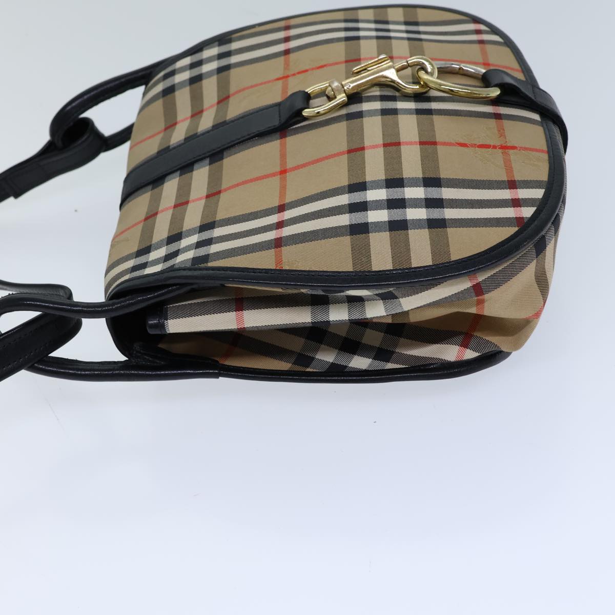 Burberry Luxury ss Nova Check Shoulder Bag Auth Ki4382 Canvas Beige