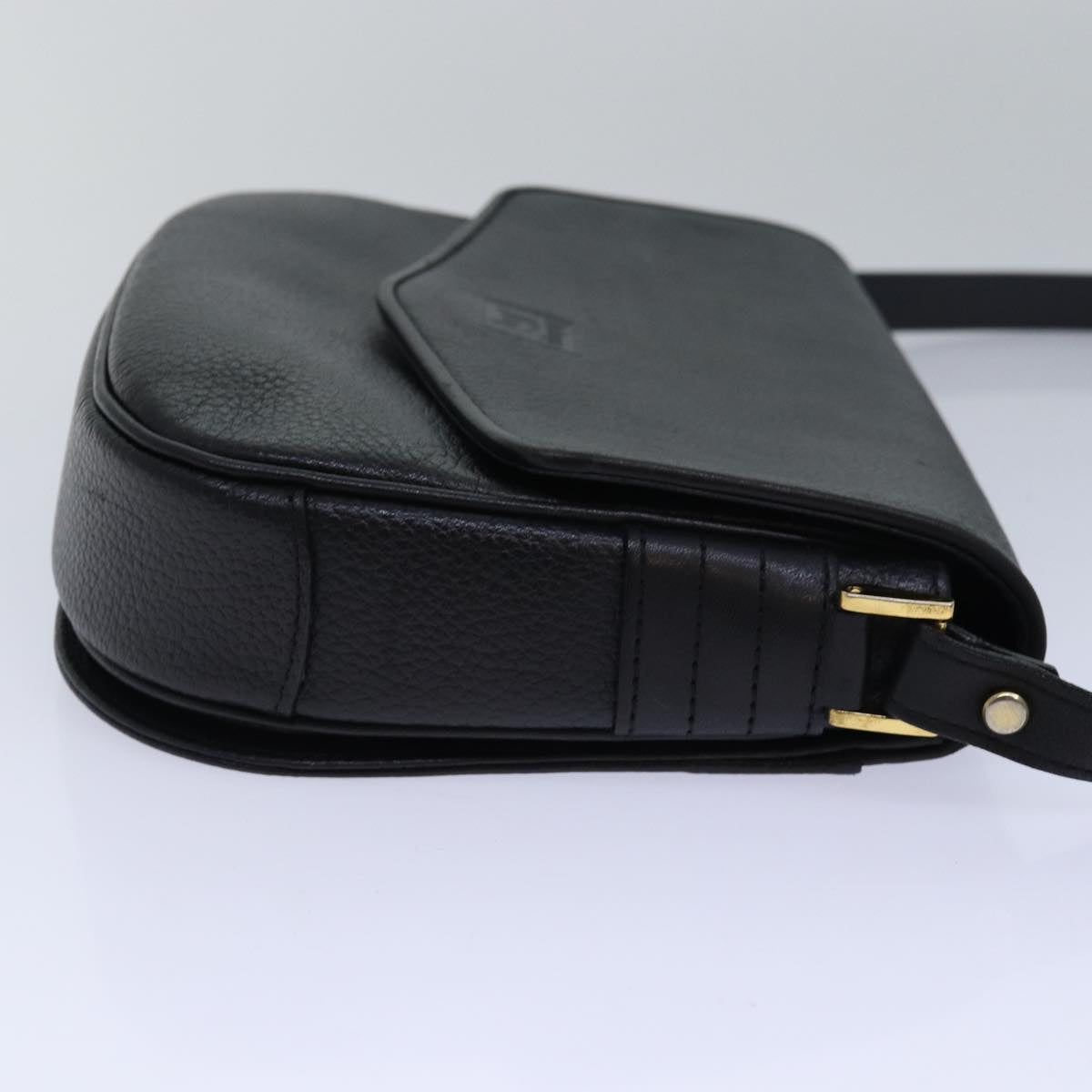 Burberry Luxury ss Shoulder Bag Auth Ki4643 Leather Black