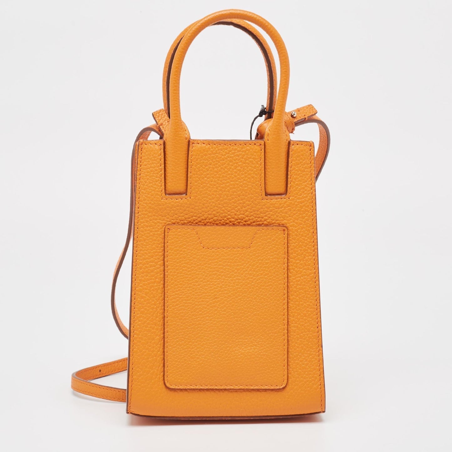 Burberry Luxury Tb Phone Crossbody Bag Leather Orange Logo