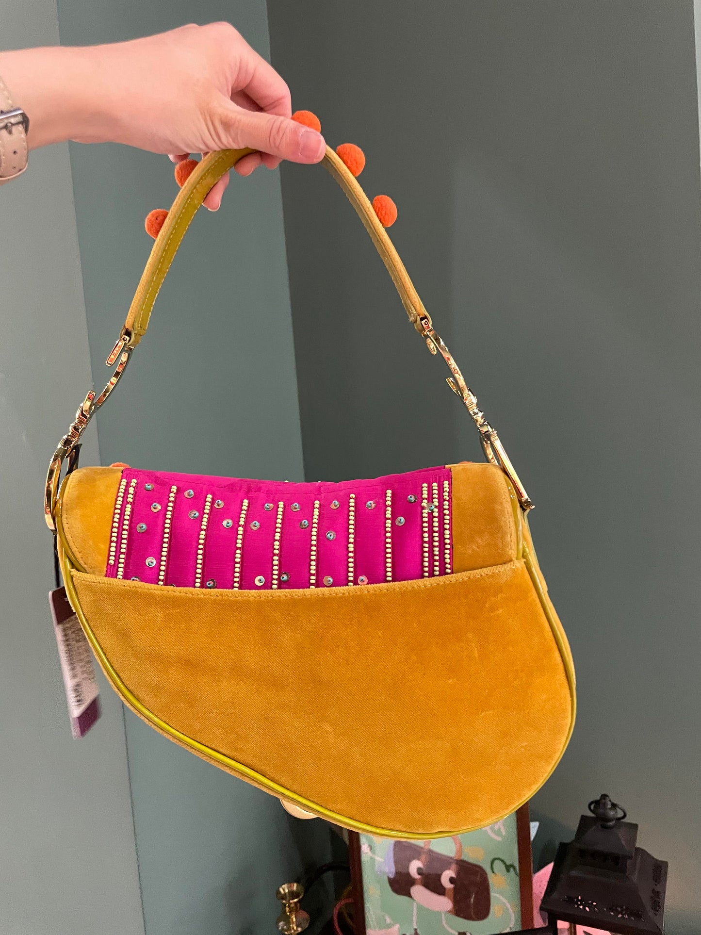 Dior Limited Edition John Galliano Era Saddle Bag Travel Bag