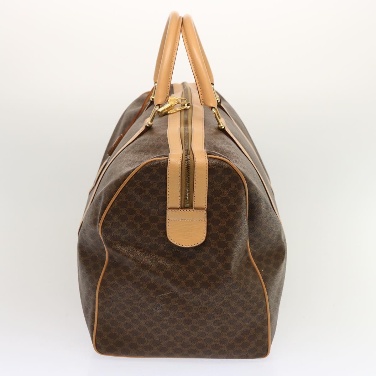 Luxury Macadam Boston Bag Pvc Mr Canvas Brown Travel Bag