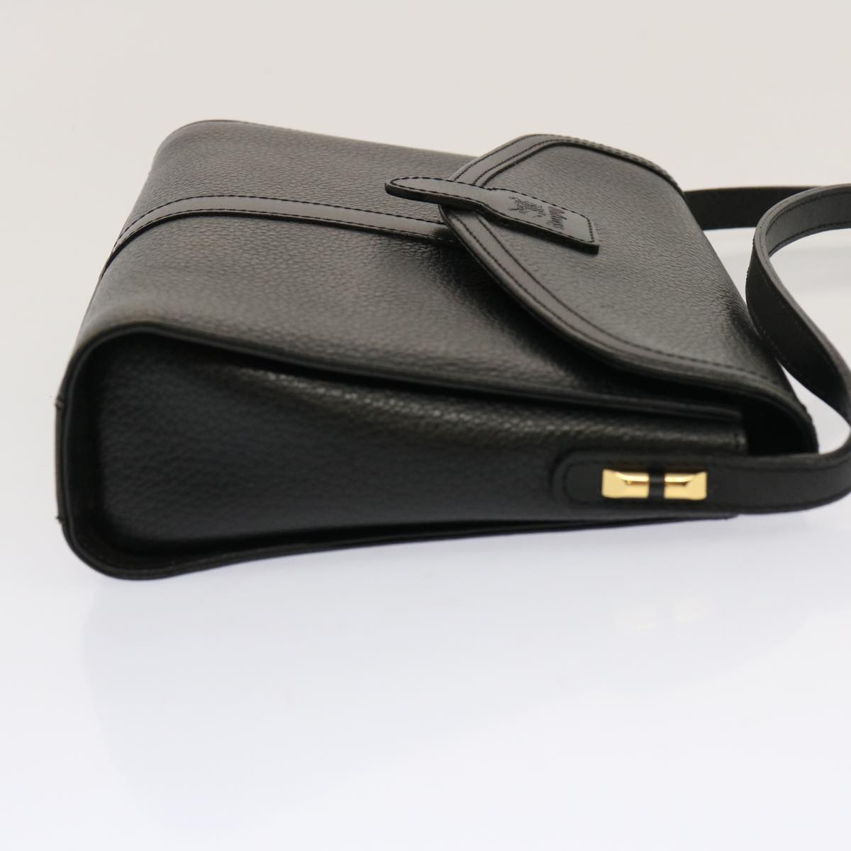 Burberry Luxury ss Shoulder Bag Auth Mr101 Leather Black