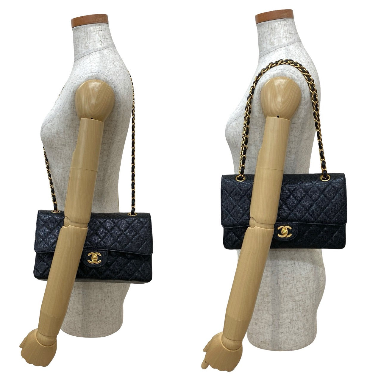 Matelasse Caviar Skin Shoulder Bag Elegant