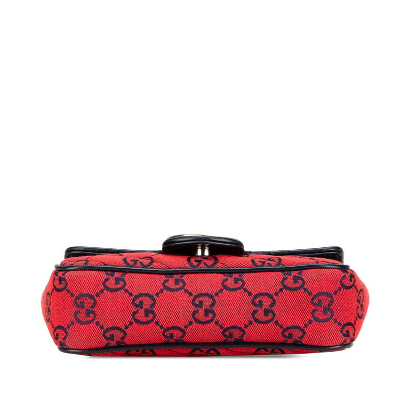 Gucci Marmont Shoulder Bag Leather Canvas Shoulder Bag