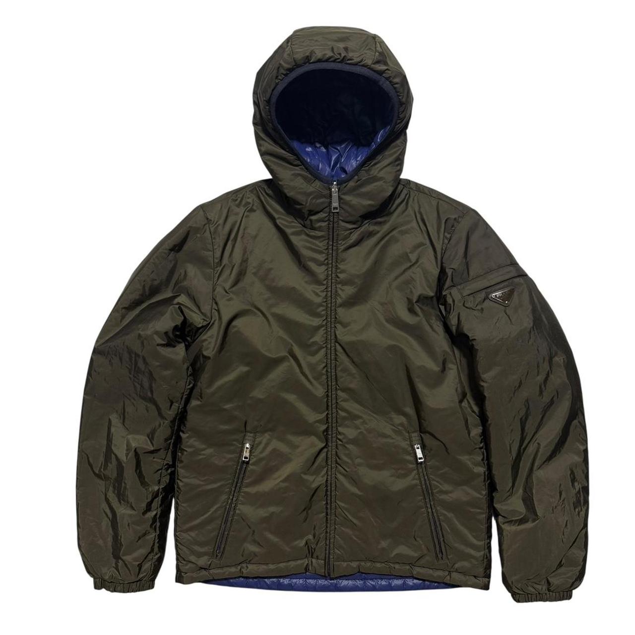Prada Handbag Reversible Down Jacket Nylon