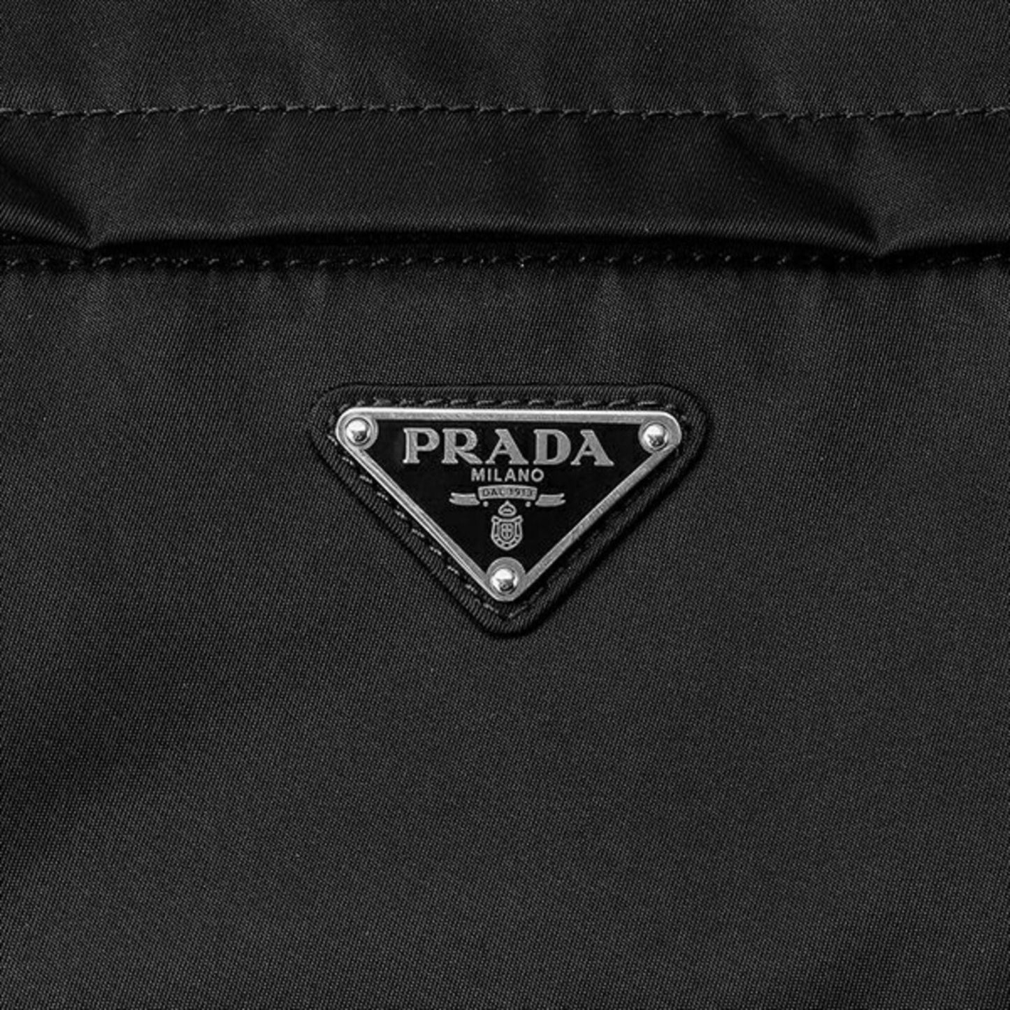 Prada Marsupio Tessuto Triangle Belt Bag Nylon Black Logo