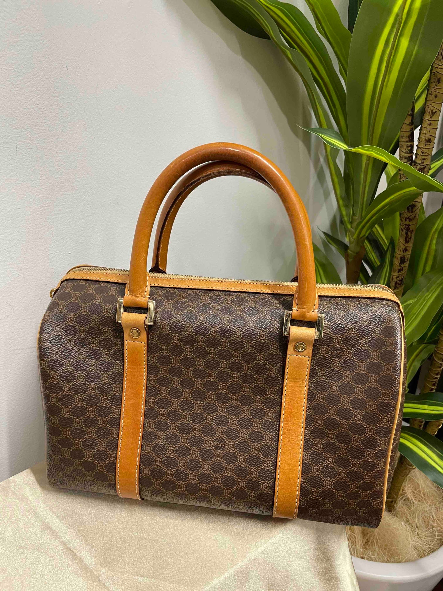 Luxury Boston Bag In Canvas Monogram Travel Bag