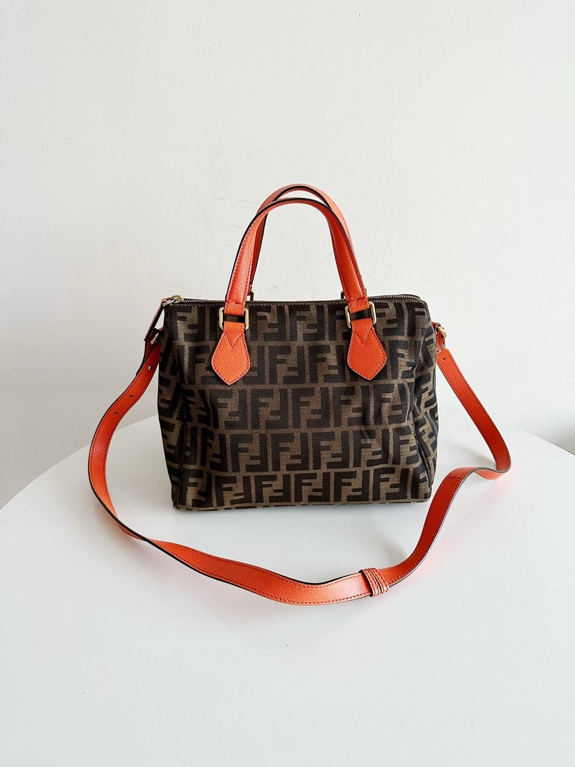 Fendi Handbag Zucca Bag 27x20x16cm