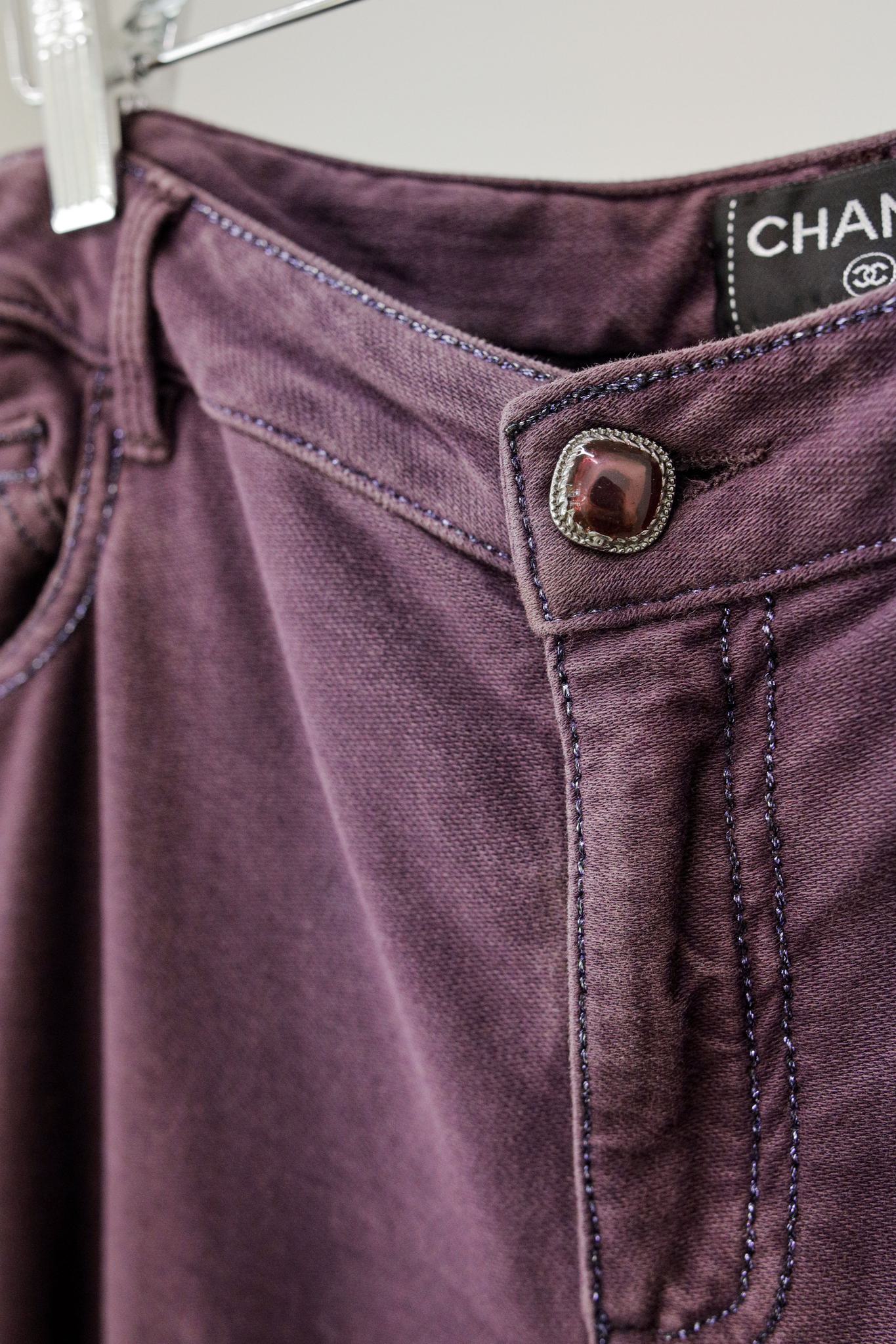 Chanel Aubergine Skinny Jeans Apparel