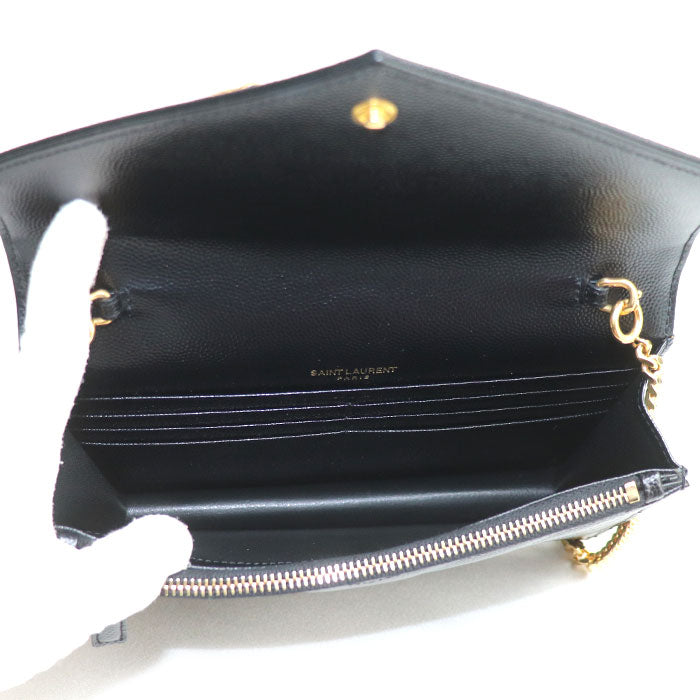 YSL Saint Laurent Cassandra 2Way Shoulder Bag Leather
