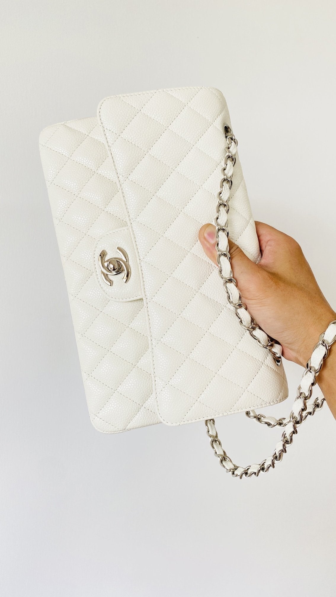 CHLSmall Classic , ’s 9.1in White Handbag