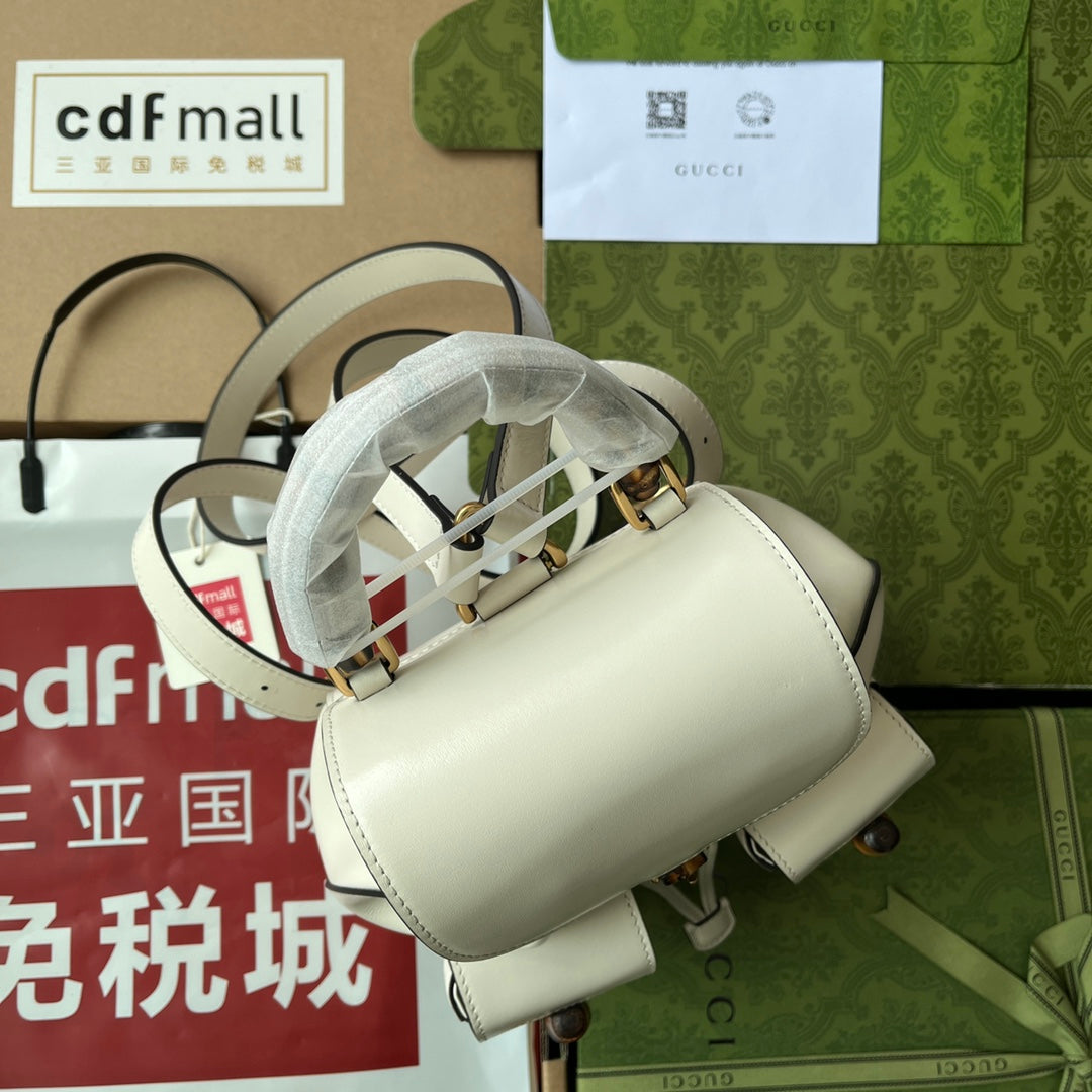 gg Bamboo Backpack , ’s White Small