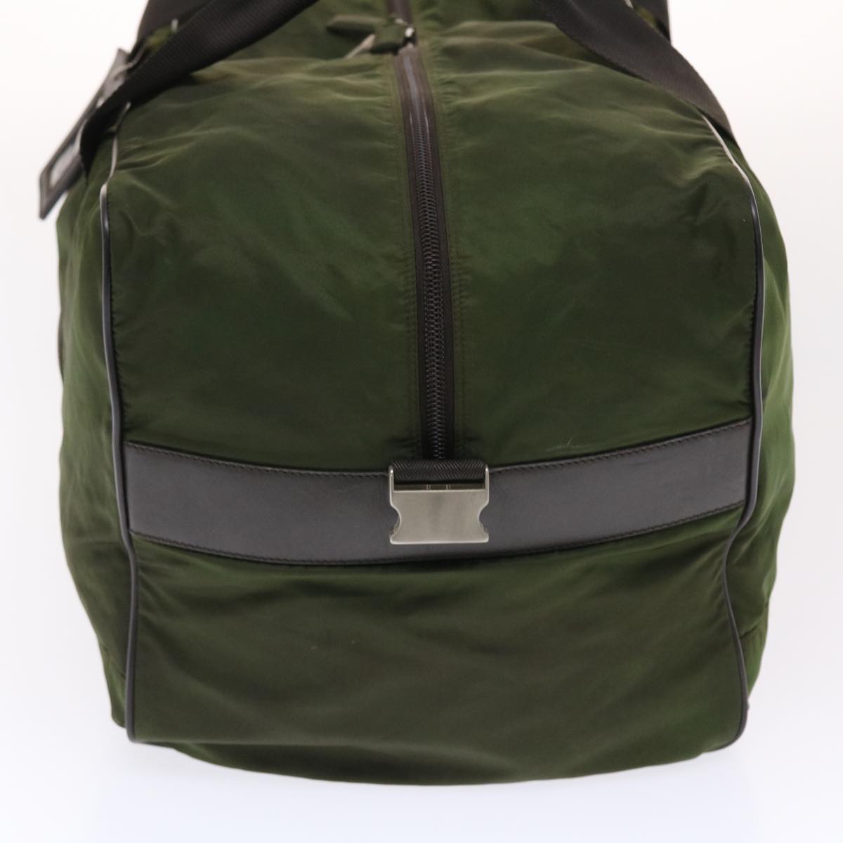Prada Boston Bag Khaki Nylon Travel Bag