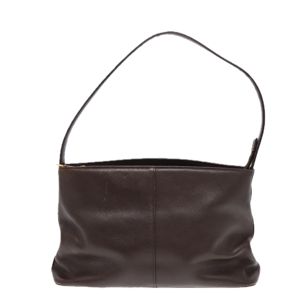 Burberry Luxury Shoulder Bag Auth Ti2038 Leather Brown Gold