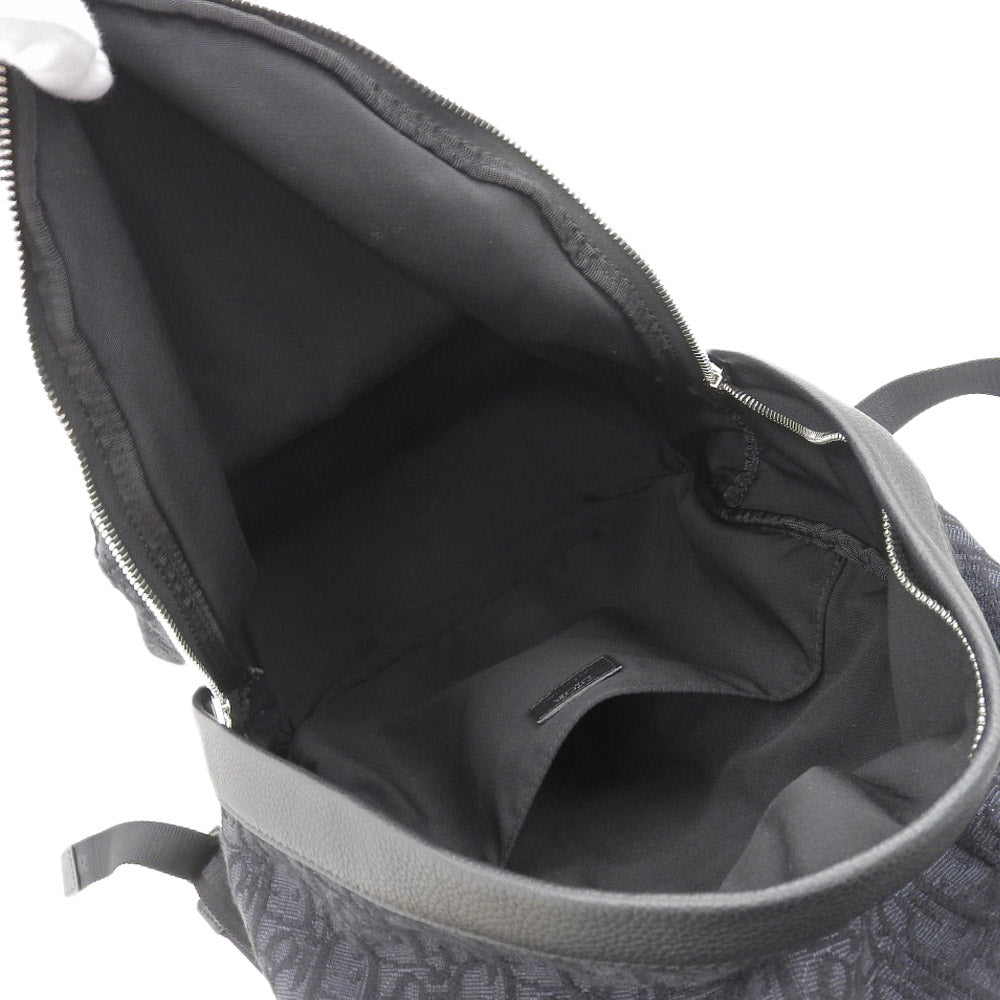 Dior Christian Backpack Leather Canvas