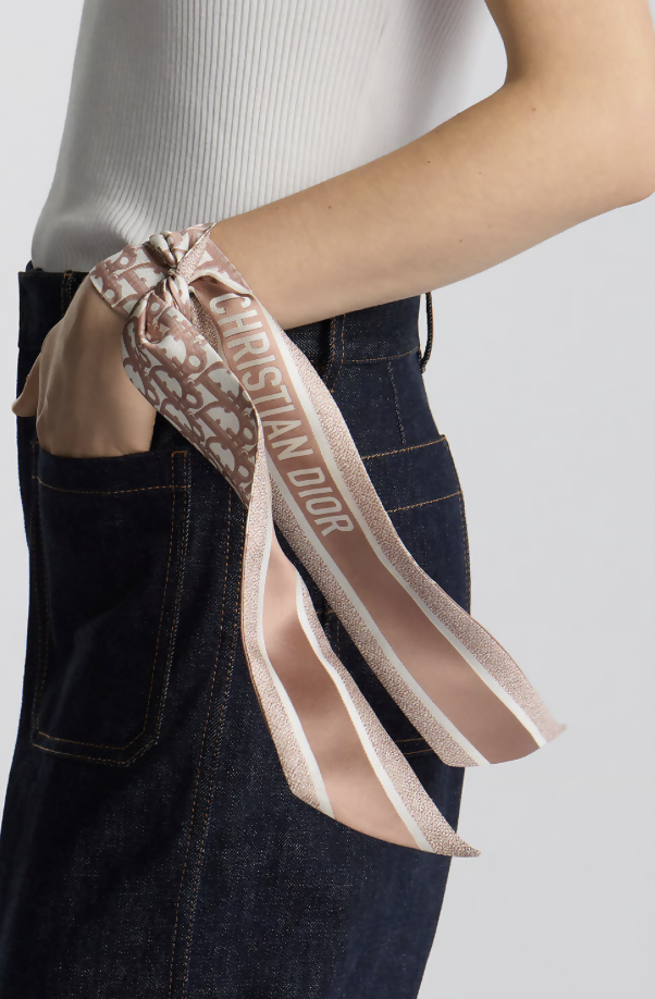 Dior Handbag Christian Silk Oblique Jacquard Scarf