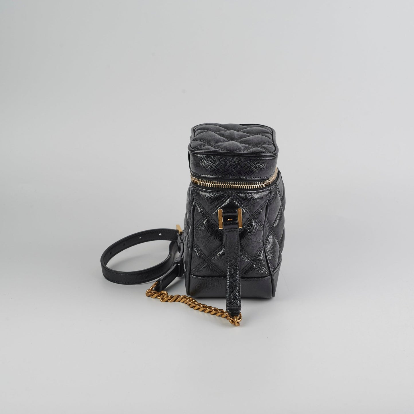 YSL Saint Laurent Vanity Crossbody Bag Quilted Black