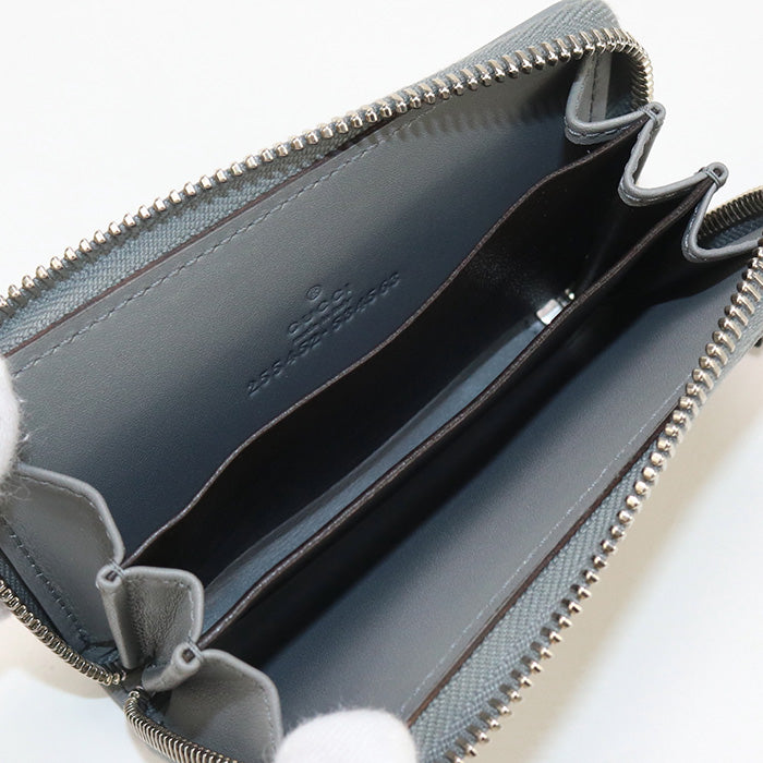 Gucci coin purse GG Supreme Zip Gray Handbag