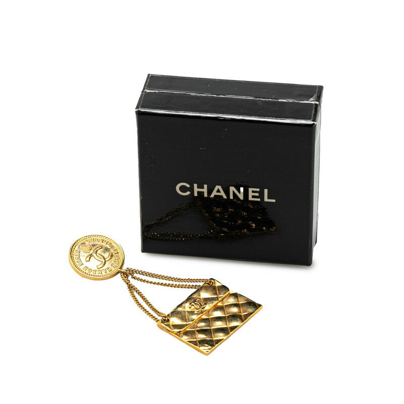 Chanel Gold Plated Coco Mark 31 RUE Matelasse Brooch